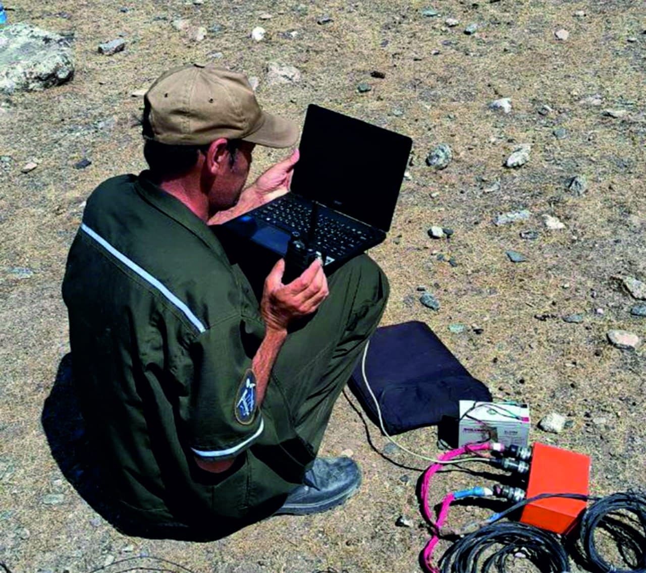 On field geophysical research conducted at the Mazhrumsai site